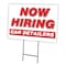 Signmission Now Hiring Car Detailers Yard Sign & Stake outdoor plastic coroplast window, C-1216-DS-CAR DETAILERS C-1216-DS-CAR DETAILERS - alternate 1